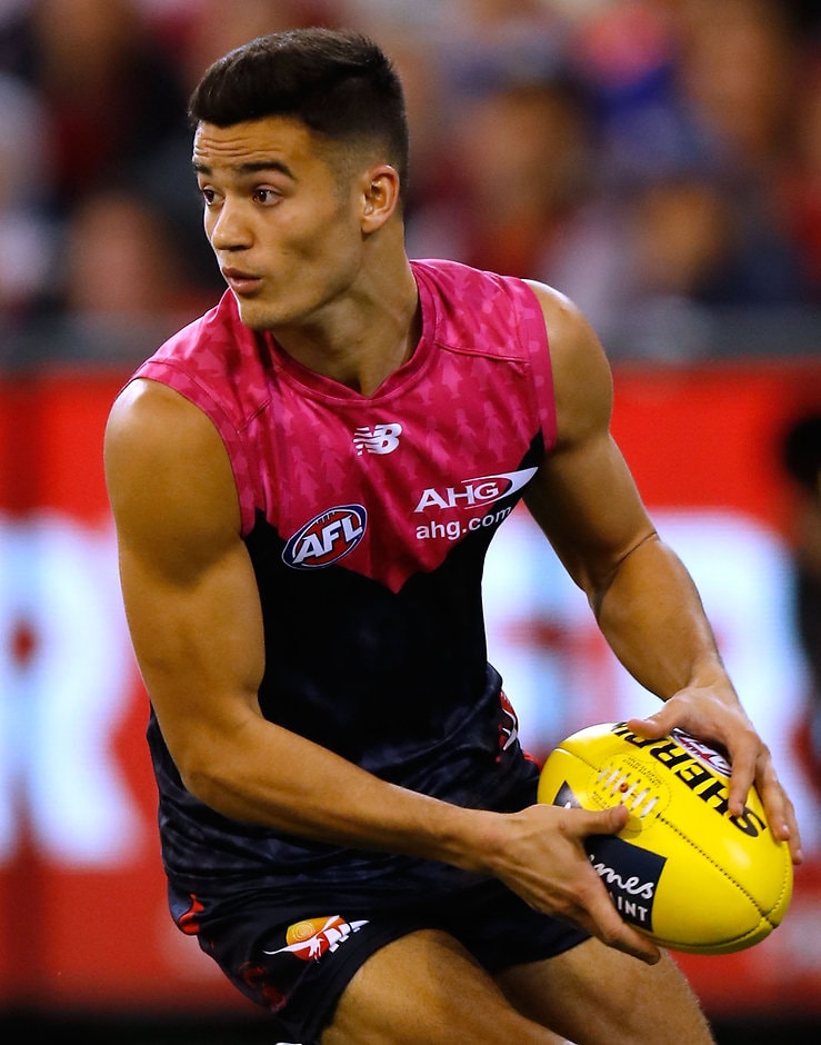 AFL 2016 Rd 08 - Melbourne v Western Bulldogs MELBOURNE, AUSTRALIA - MAY 15: Billy Stretch of the Demons in action during the 2016 AFL Round 08 match between the Melbourne Demons and the Western Bulldogs at the Melbourne Cricket Ground, Melbourne on May 15, 2016. (Photo by Michael Willson/AFL Media)